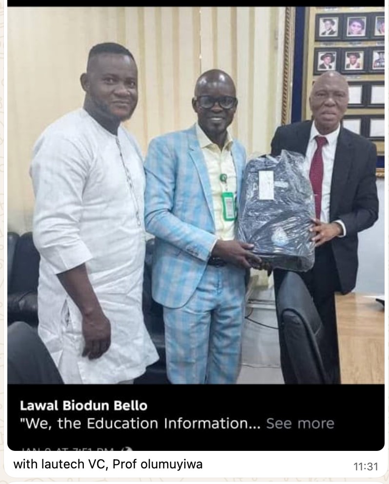 with lautech VC, Prof olumuyiwa